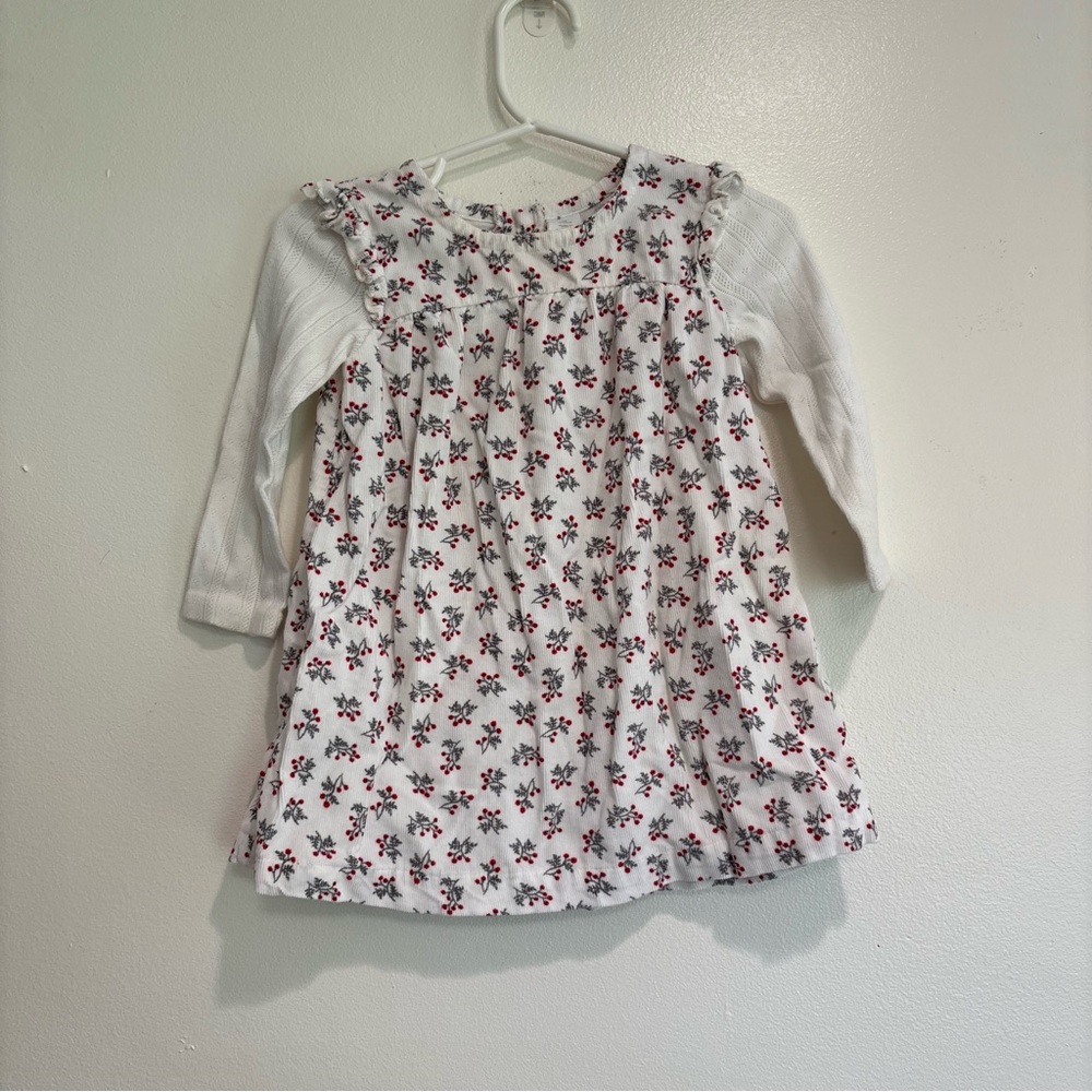Nordstrom long sleeve corduroy dress baby girl 12 months holiday dress Christmas